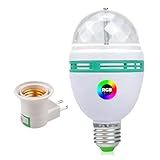 Lâmpada Giratória LED Colorida RGB Globo Rotativo Para Festas Boates Decorações Bola Maluca Com Luzes Coloridas E Bocal Padrão