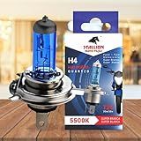 Lampada H4 Farol Moto 35w Super Branca 5500k Halogena Stallion Cavalinho Universal 125-160cc