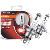 Lâmpada H4 Osram Night Breaker Silver 55/60w 3400k +100% Luz