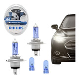 Lâmpada H4 Super Branca Crystalvision Ultra Philips Pingos