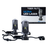 Lâmpada H4 Ultra Led Laser Mini Projetor Lente Tiger Auto