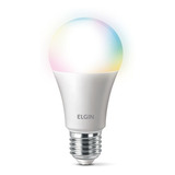 Lâmpada Led 10w Rgb Inteligente Wifi Smart Color   Elgin 110v 220v