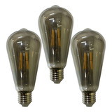 Lampada Led 30w Multi Filamento Retro Kit 3 Uni Iluminaçao