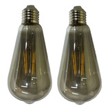 Lampada Led 30w Multi Filamento Vintage Fume Kit 2 Uni Casa