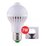 Lâmpada Led 7w Bivolt Com Sensor De Presença Kit C 3 Unid Luz Branco frio 110v 220v