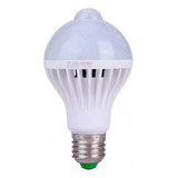 Lampada Led E27 9w Com Sensor De Presenca E Fotocelula Luz Branco frio 110v 220v bivolt 