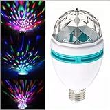 Lâmpada LED Giratória Colorida E Adaptador De Tomada Transforme Seu Ambiente Com Um Espetáculo De Luzes