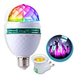 Lampada Led Giratoria Colorida Rgb Balada Decoração Festa