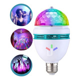 Lâmpada Led Globo Colorido Giratório Com Luz Dj Festas Bar 110v 220v