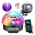 Lâmpada Led Globo De Festa Bola Rgb Giratória Bluetooth Usb