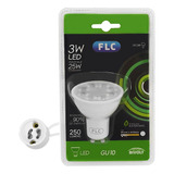 Lâmpada Led Gu10 3w Bivolt 6500k Flc Soquete Gratis 4 Peças