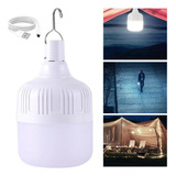 Lãmpada Led Lampião Recarregável Luz Emergência Camping 40w