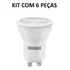 Lâmpada Led Mini Dicróica Mr11 Tdl 3,5w Taschibra Kit C/6 Pç Cor Da Luz Branco-quente 110v/220v