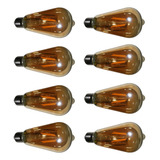 Lampada Led Multi Filamento Retro 8 Uni Bivolt 30w Vintage