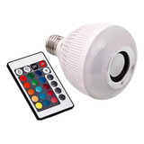 Lâmpada Led Musical Bluetooth Caixa Som E27 Bivolt