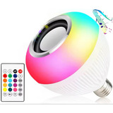 Lampada Led Rgb Luz Musical Bluethooth Caixa Som Controle