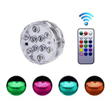 Lâmpada Luz Led Rgb Piscina Aquário Jardim Prova D água