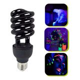 Lâmpada Luz Negra Espiral 110v 220v Led Neon Uv Fluorescente