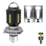Lâmpada Moto Super Led H4 35w 12v 6000k Brinde