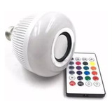 Lampada Musical Caixa Som Bluetooth Led Rgb Com Controle