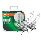 Lâmpada Osram Ultra Life H7 Amarela Par 3200k 55w Dura 4x 