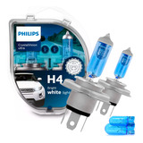 Lâmpada Philips Crystal Vision H4 Super Branca 4300k Pingo