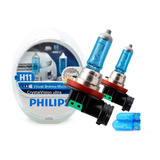 Lampada Philips Crystal Vision Ultra H11 55w 12v Pingo