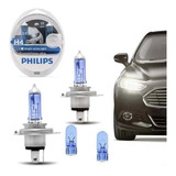 Lâmpada Philips Crystal Vision Ultra H4 Super Branca pingos