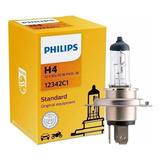Lâmpada Philips H4 Original Farol Alto E Baixo 12v 60 55w
