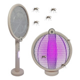 Lampada Raquete Elétrica Mata Mosquito Luz Ultravioleta Led
