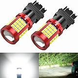 Lâmpada Reversa LED Super Brilhante 9 80V 3157 3030 57 SMD Com Projetor HD Lâmpada LED Atualizada 4157 3057 3156 3056 3456 3457 T25 Na Cauda Luz De Reserva DRL Luz De Estacionamento Xenon Branco