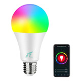 Lâmpada Rgb Colorida Inteligente Smart Wifi Alexa Google Cor Da Luz Branco-rgb 110v/220v