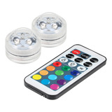 Lâmpada Submersível Mini Leds  Controle Remoto  Pacote Com 2
