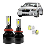 Lampada Super Led Tech One Farol De Milha Cruze 8000k Xenon