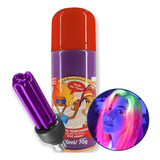 Lâmpada Uv Luz Negra Com Tinta Spray Cabelo Vermelho Neon