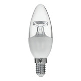 Lâmpada Vela Cristal Balão E14 Led 4 7w 3000k Bivolt Luz Branco quente 110v 220v