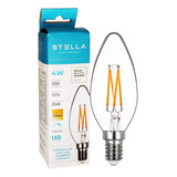 Lâmpada Vela Filamento Led 4w 127v E14 Dimerizável Stella