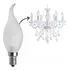 Lampada Vela Lustre Cristal Candelabro Clara 40w E14 Kit 8pç