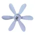 Lampada Ventilador De Teto E27 C  6 Helices Controle Bivolt Luz Branco 127 220v