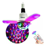 Lâmpada Ventilador Led Caixa De Som Rgb Globo Bola Maluca Luz Colorida 110v 220v