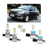 Lampadas De Led Ford Ka 2015 2016 2017 Farol Milha Alto Bx