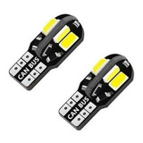 Lâmpadas Pingo T10 8 Led Com Cambus Evita Erro No Painel Par