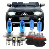Lâmpadas Super Branca 8500k Farol L200 L200 triton H4 H11