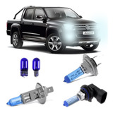 Lampadas Super Branca Farol Vw Amarok Efeito Xenon H7 H1 Hb4