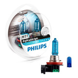 Lampadas Super Brancas H11 Philips Crystal Vision Ultra