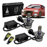 Lâmpadas Super Led Ultra H4 Potência 200w Farol Baixo Alto