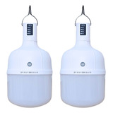 Lampião Camping Led Recarregável Lamparina Acampamento 2und