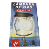 Lampião Lamparina Gás Com Vidro E