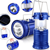 Lampião Lanterna Led Recarregável Solar Energia Usb Original