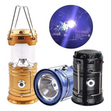 Lampião Lanterna Solar Led Luminaria Recarregavel Usb